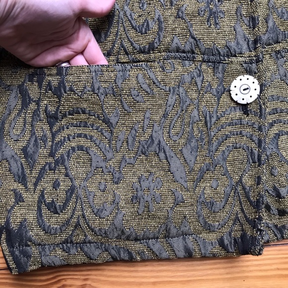 Indigo Moon Golden Brown Bone Button Jacket, EUC, 1X - Picture 6 of 14
